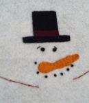 Proj-Snowman Candle Mat CU